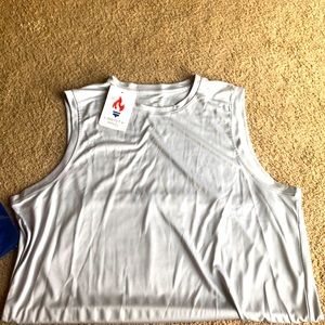 Sleeveless men’s athletic shirts